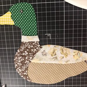 Patchwork Duck Fabric Applique